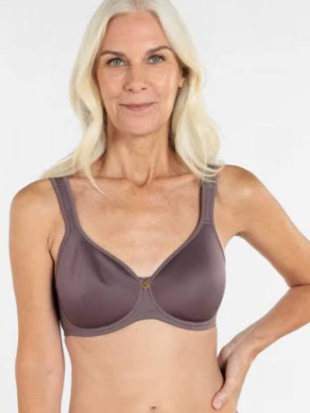 Understance Symmetry FlexWire Lightly Padded Demi Bra Smokey Purple 30DDD NWT